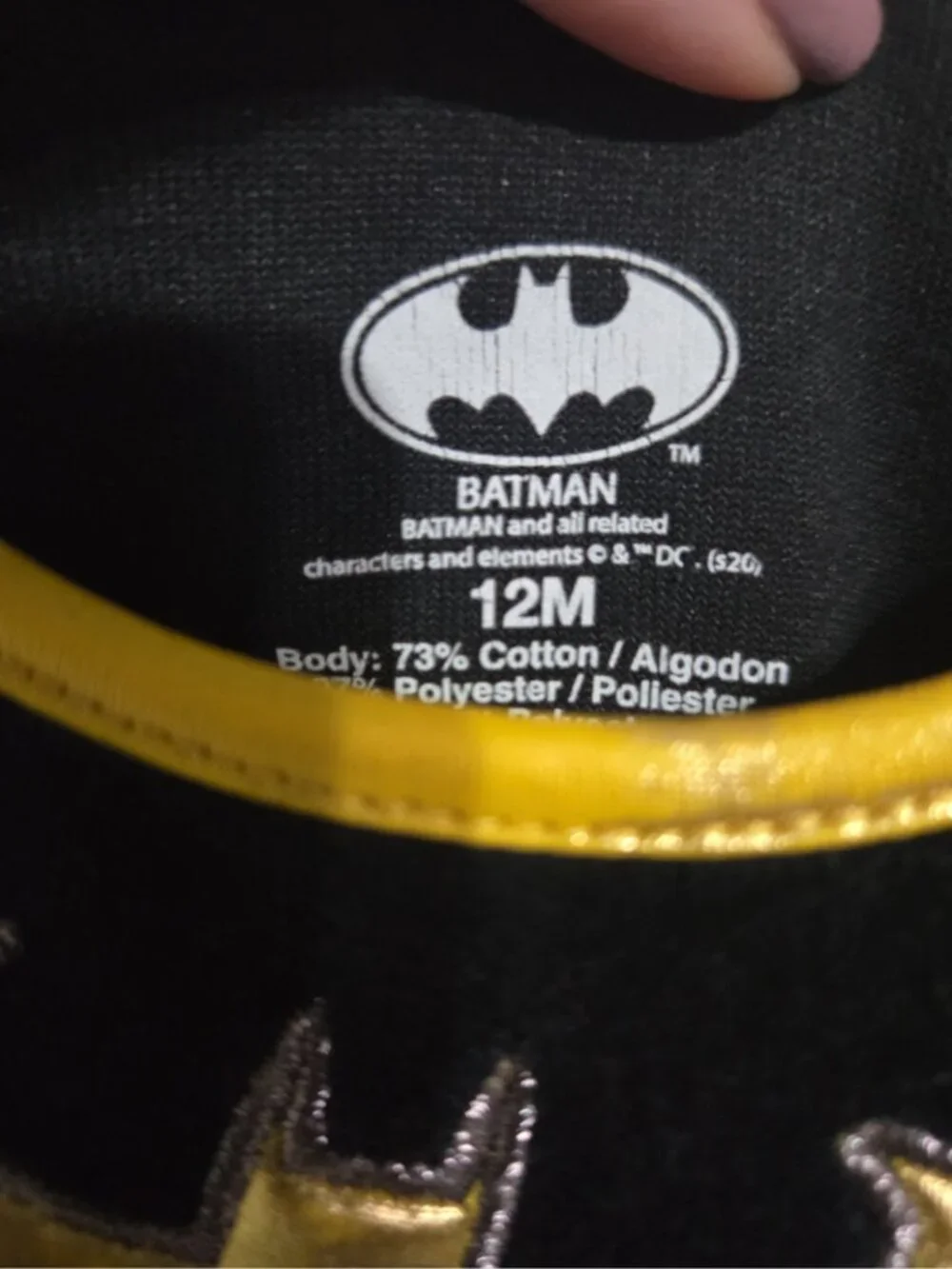 Batman Toddler Dress Costume size 12M